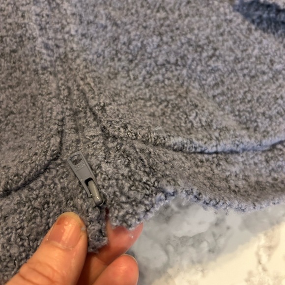 Eileen Fisher Blue Cashmere Wool Blend Full Zip Cardigan Sweater size Small - Picture 5 of 7